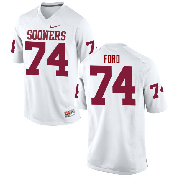 Men Oklahoma Sooners #74 Cody Ford College Football Jerseys Game-White - Click Image to Close